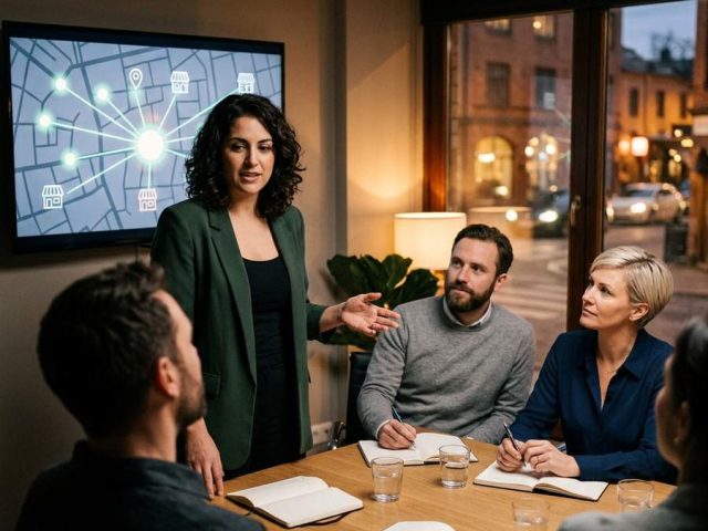Zarządzanie siecią franczyzową z wykorzystaniem scentralizowanego adresu.