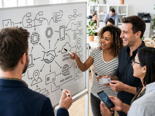 Wizytówki z chipem NFC a wirtualny adres – networking przyszłości.
